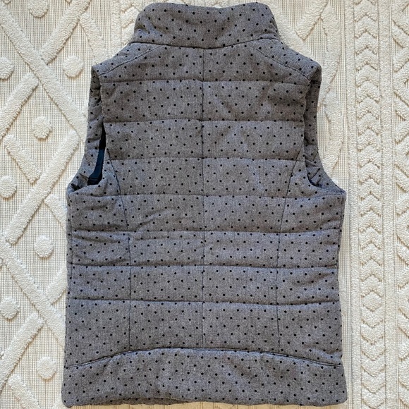 Liz Claiborne Wool Blend Polkadot Puffer Vest - Picture 4 of 5